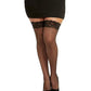 Thigh High Fish Net with Back Seam - QN - SEXYEONE