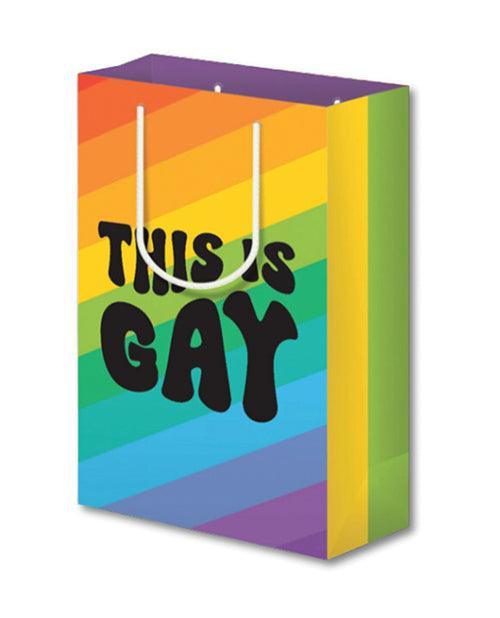 This Is Gay Stripe Gift Bag - SEXYEONE