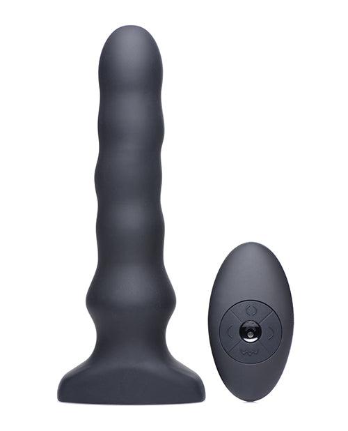 product image,Thunderplugs Silicone Vibrating & Squirming Plug W/remote - Black - SEXYEONE