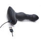 Thunderplugs Silicone Vibrating & Thrusting Plug W/remote - Black - SEXYEONE