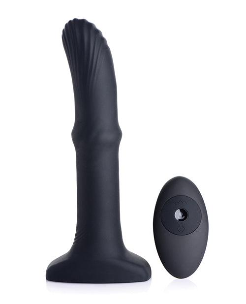 product image,Thunderplugs Sliding Shaft Silicone Vibrator W/remote - Black - SEXYEONE