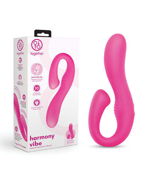 product image, Together Harmony Vibe Versatile Dual-Stim Vibrator - Pink - SEXYEONE