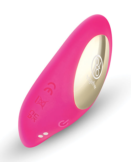 image of product,Together Suck N' Go Remote Controlled Panty Vibrator - Pink - SEXYEONE