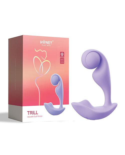 image of product,Trill Wearable Single Ball Dual Vibrator - Purple - SEXYEONE