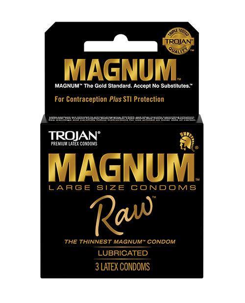 product image, Trojan Magnum Raw Condoms - Pack of 3 - SEXYEONE