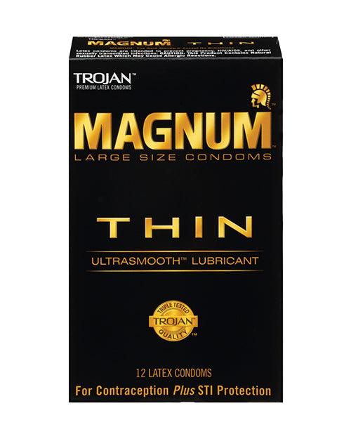 image of product,Trojan Magnum Thin Condom - Pack of 12 - SEXYEONE