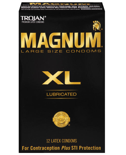 product image, Trojan Magnum XL Lubricated Condom - Box of 12 - SEXYEONE