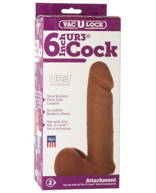 product image, Vac-U-Lock 6" Ultraskyn Cock Attch. - Brown - SEXYEONE