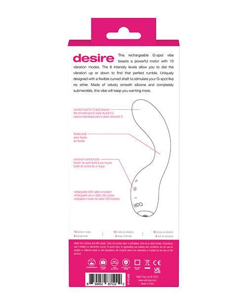 image of product,VeDo Desire Rechargeable G-Spot Vibe - SEXYEONE