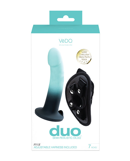 image of product,VeDO Duo Silicone Dildo w/Harness - SEXYEONE