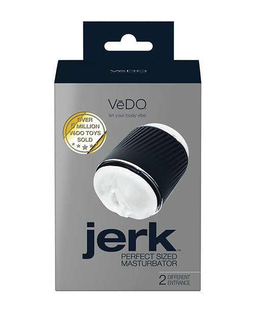 image of product,VeDO Jerk Masturbation Sleeve - Black/Clear - SEXYEONE