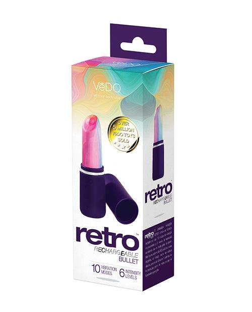 image of product,Vedo Retro Rechargeable Bullet Lip Stick Vibe - SEXYEONE