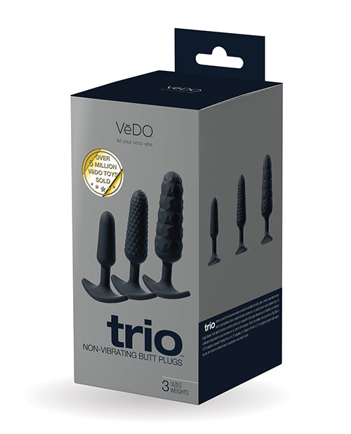 product image, VeDO Trio Anal Plug Set - Black - SEXYEONE