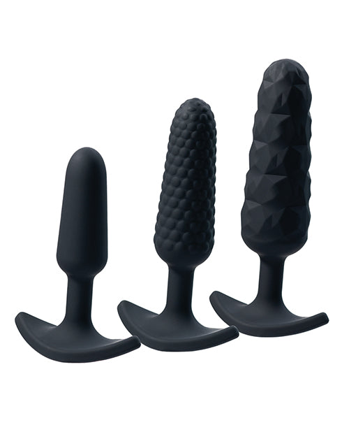 image of product,VeDO Trio Anal Plug Set - Black - SEXYEONE