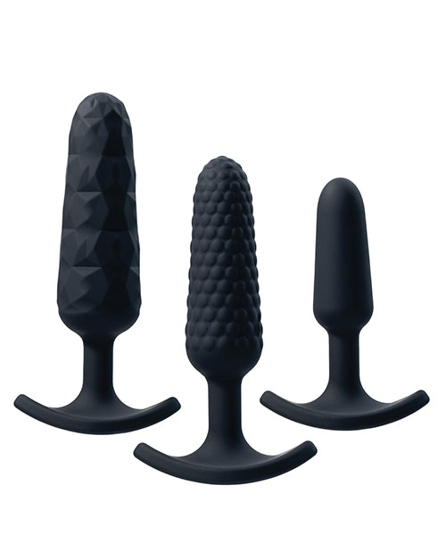 image of product,VeDO Trio Anal Plug Set - Black - SEXYEONE