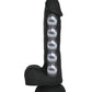 VERS Liquid Silicone Suction Dildo - Black - SEXYEONE