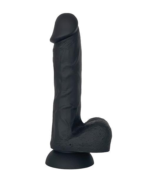 image of product,VERS Liquid Silicone Suction Dildo - Black - SEXYEONE