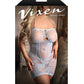 Vixen Heaven Sent Seamless Lace Dress w/Detachable Pearl Halter Strap - Blue QN - SEXYEONE