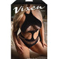 Vixen Nothing On You Seamless Cut-Out Teddy w/Removable Chain Accents - Black QN - SEXYEONE