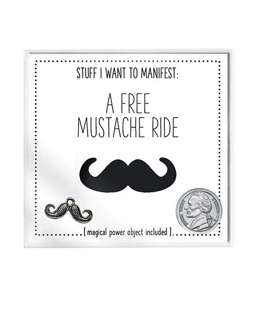 product image, Warm Human A Free Mustache Ride Mini Card & Charm - SEXYEONE