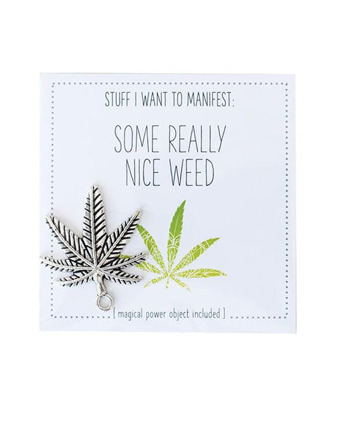 product image, Warm Human Some Really Nice Weed Mini Card & Charm - SEXYEONE