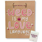 Weed Is My Love Language Greeting Card w/Matchbook - SEXYEONE