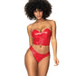Wet Look Two In One Babydoll Red - SEXYEONE