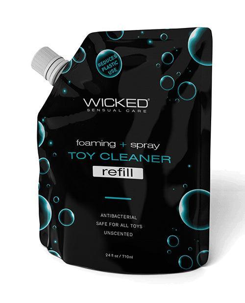 product image, Wicked Sensual Care Foaming + Spray Toy Cleaner Refill Pouch - 24 oz - SEXYEONE