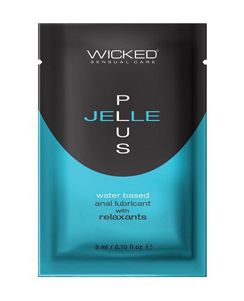 product image, Wicked Sensual Care Jelle Plus Water Based Anal Lubricant with Relaxants - .1 oz - SEXYEONE