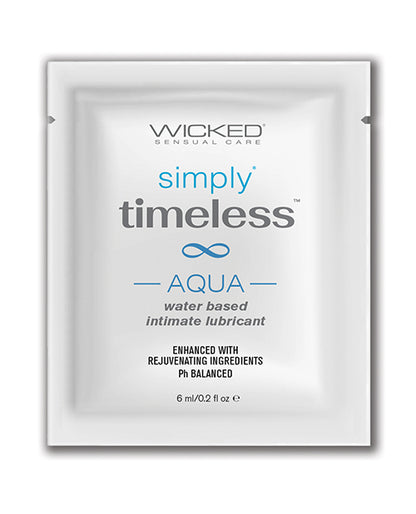 Wicked Sensual Care Simply Timeless Aqua Water Based Lubricant - oz - SEXYEONE