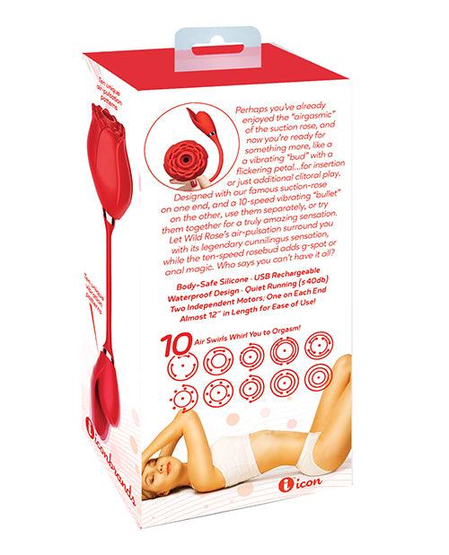 image of product,Wild Rose & Bullet Vibrator - Red - SEXYEONE