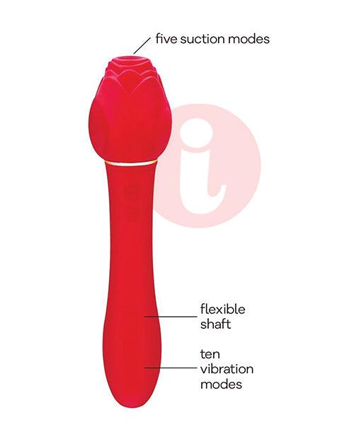 image of product,Wild Rose & Vibrator - Red - SEXYEONE