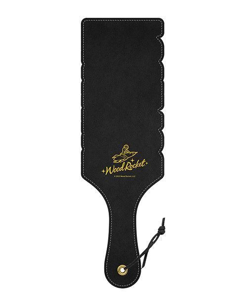 image of product,Wood Rocket Fuck You Paddle - Black/gold - SEXYEONE