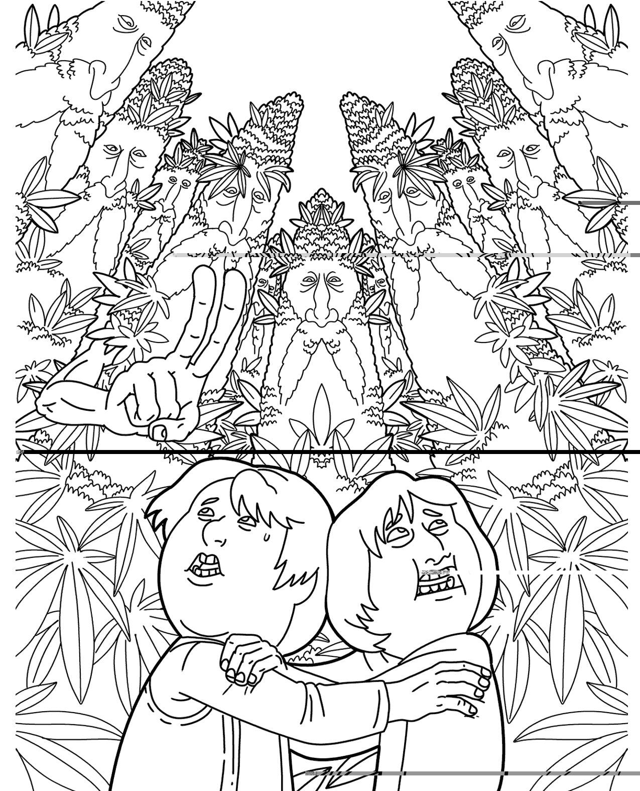 image of product,Wood Rocket The Lord Of The Smoke Rings Coloring Book - SEXYEONE