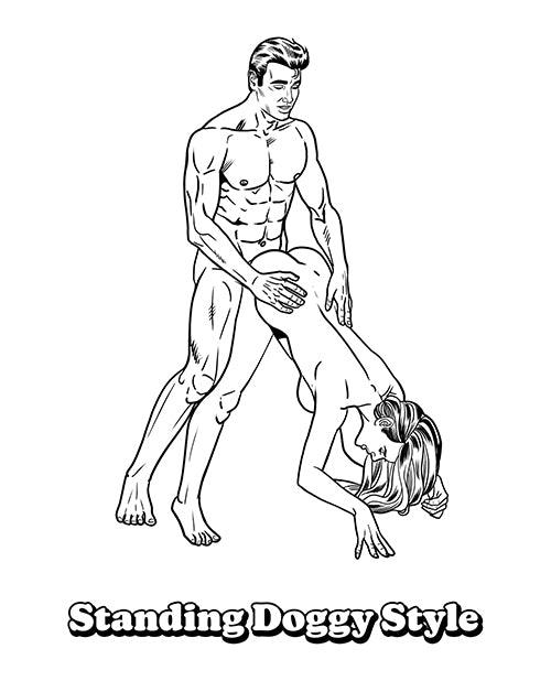 image of product,Wood Rocket the Sexiest Sex Positions Coloring Book - SEXYEONE