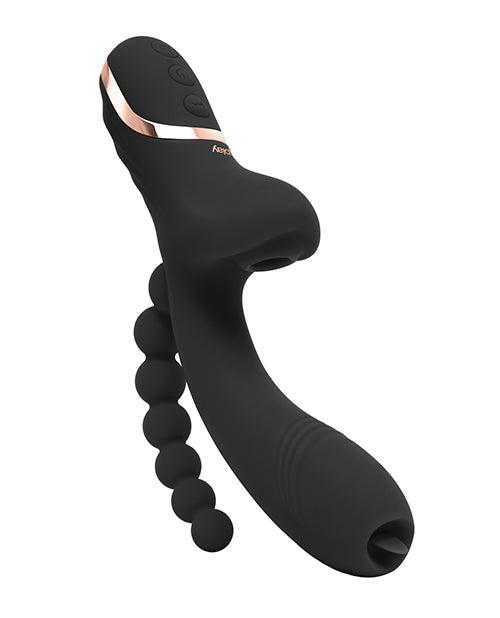 image of product,Xgen Bodywand G-play Triple Stimulation Squirt Trainer - Black - SEXYEONE