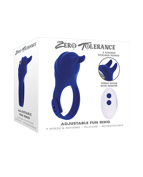 product image, Zero Tolerance Adjustable Ring Fun - Blue - SEXYEONE