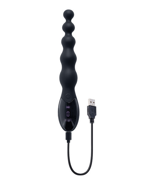 image of product,Zero Tolerance Backdoor Baton Beaded Anal Vibrator - Black - SEXYEONE