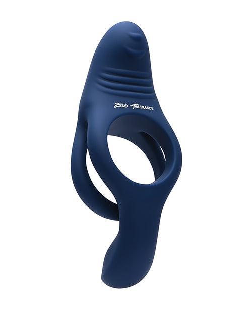 image of product,Zero Tolerance Ring Around the Rosy Cock & Ball Vibrator - Blue - SEXYEONE