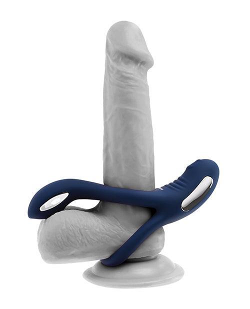 image of product,Zero Tolerance Ring Around the Rosy Cock & Ball Vibrator - Blue - SEXYEONE