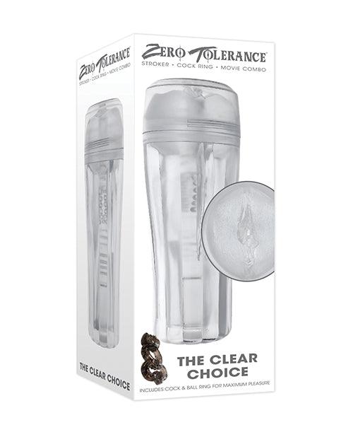 product image, Zero Tolerance The Clear Choice Masturbator - Clear - SEXYEONE