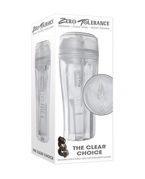 Zero Tolerance The Clear Choice Masturbator - Clear - SEXYEONE