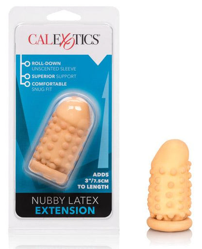 3" Latex Extension Nubby - Ivory - SEXYEONE