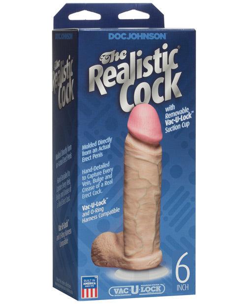 image of product,"6"" Realistic Cock W/balls" - SEXYEONE