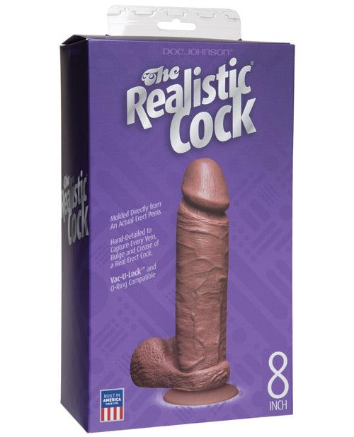 image of product,"8"" Realistic Cock W/balls" - SEXYEONE