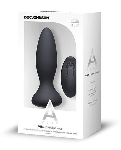 A Play Rechargeable Silicone Adventurous Anal Plug W/remote - SEXYEONE 