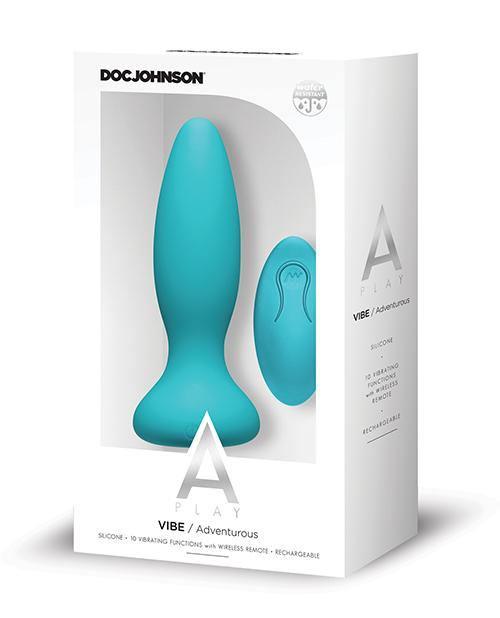 image of product,A Play Rechargeable Silicone Adventurous Anal Plug W/remote - SEXYEONE 