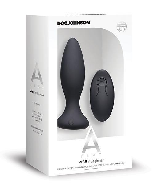 product image, A Play Rechargeable Silicone Beginner Anal Plug W/remote - SEXYEONE 