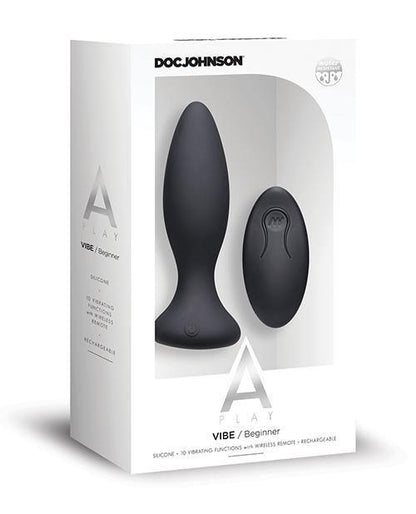 A Play Rechargeable Silicone Beginner Anal Plug W/remote - SEXYEONE 