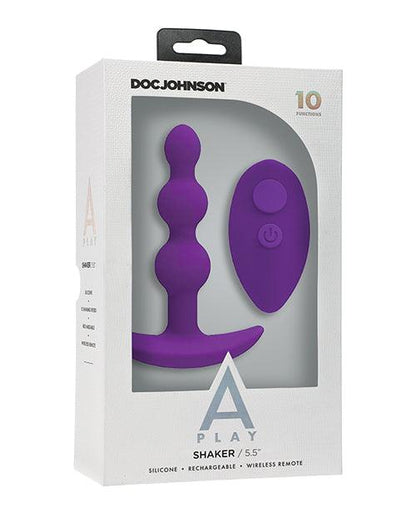 A Play Shaker Rechargeable Silicone Anal Plug W/remote - SEXYEONE